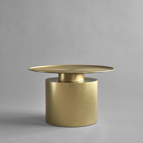 Pillar Table, Low - Brass