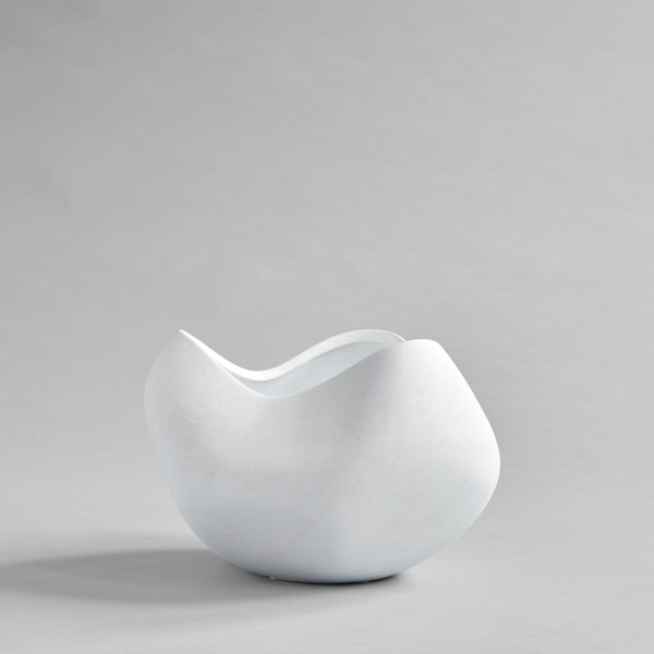 CURVE Bone White Ceramic Bowl
